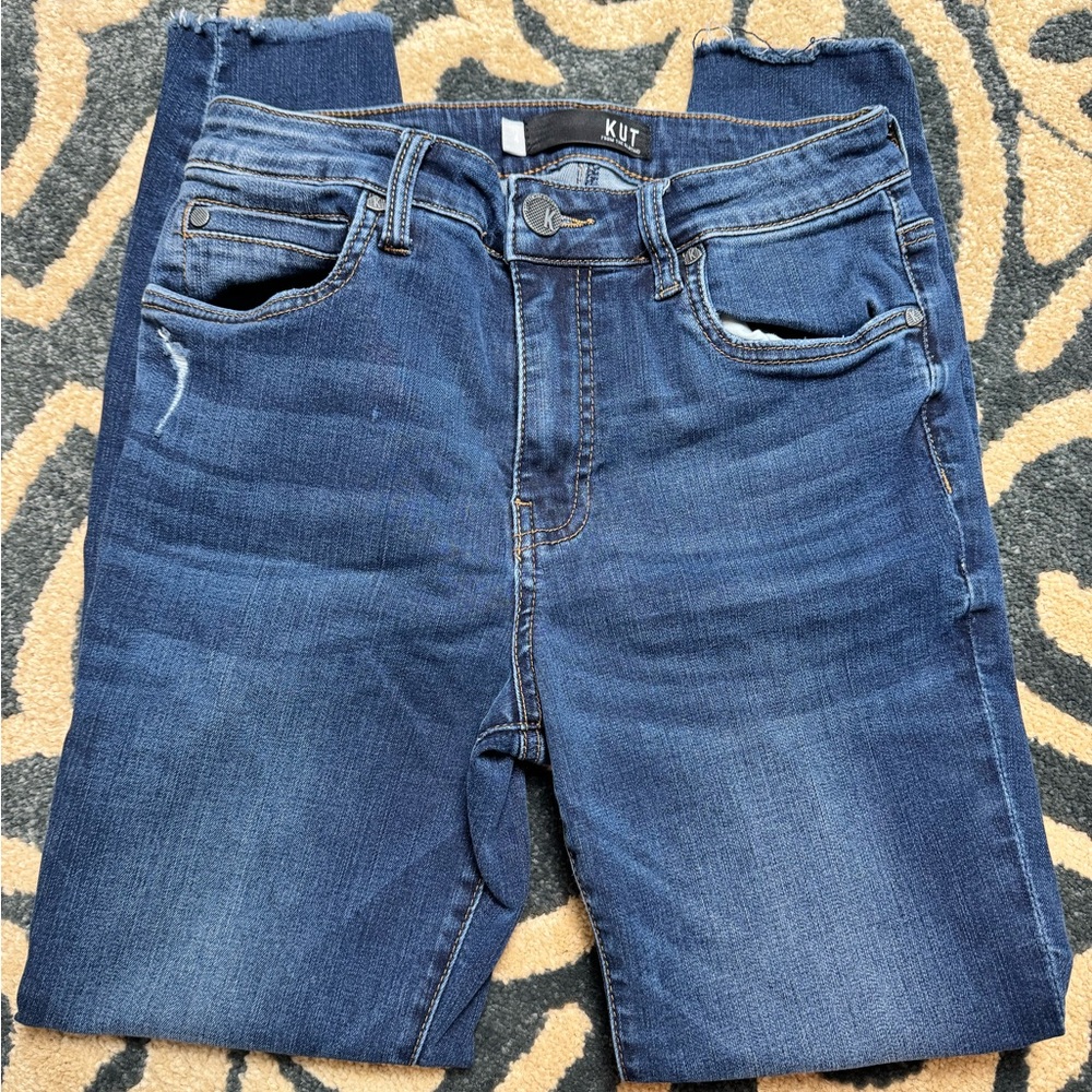 Kut from the Kloth Dark Blue Skinny Jeans - Picture 3 of 9
